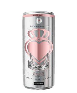 Rosé Wine in a Can | 12% ABV | Signorina ® Quality Wine. All Occasions