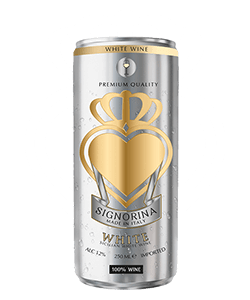  White Wine in a Can | 12% ABV | Signorina ® Quality Wine All Occasions 